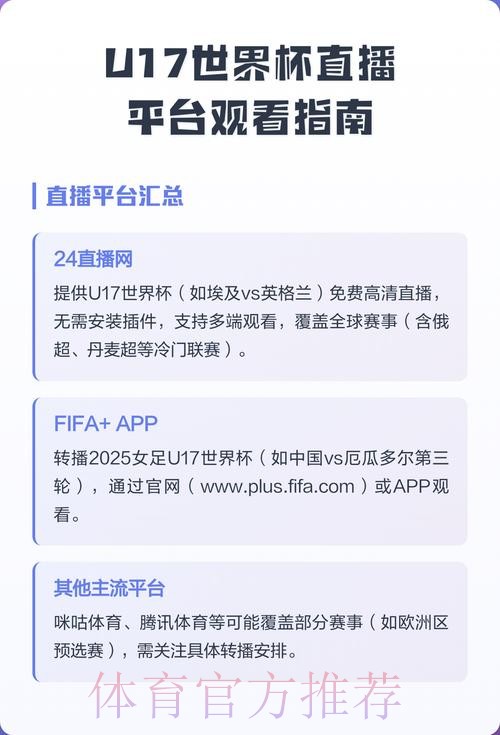 免费在线观看世界杯赛事直播的在线网站推荐